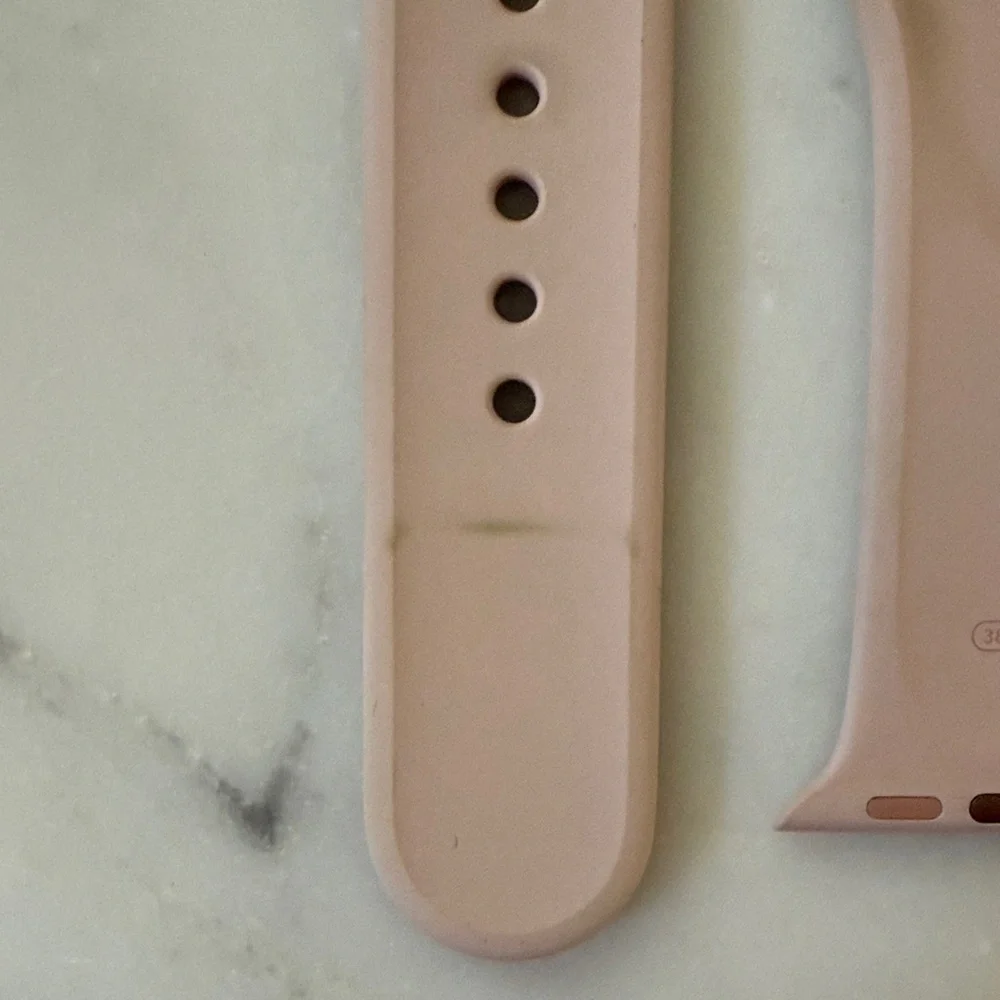Apple Watch 38mm Pink Band with Rose Gold Hardware